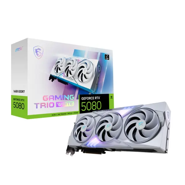 GPU RTX 5080 16GB OC MSI GAMING TRIO WHITE